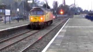 Colas 47749 passes Acton ML light loco 22/01/2011