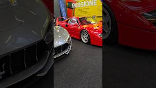 Maserati with ferrari f40 #sportscars #luxury #masterpiece #millionaire #automobile #bolognafair