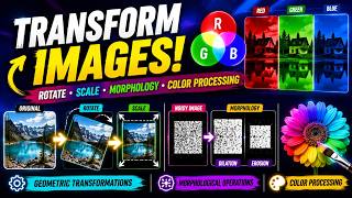 Geometric Transformations & Morphological Operations Explained | Image Processing Tutorial