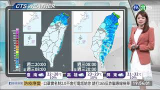 雲雨帶+東北季風 氣溫下降北東有雨 | 華視新聞 20200421