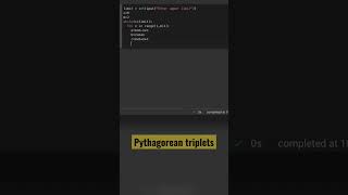 Python for math tutorial_5{‘pythagorean triplets’}