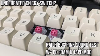 Kailh Box Pink w/ PE Foam \u0026 Tape Mod (NK65 Entry)