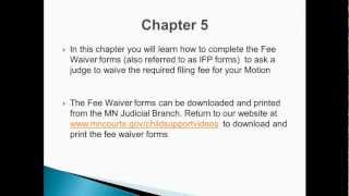 Chapter 5 - Fee Waiver Forms (COLA)