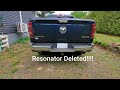 2019 RAM 1500 BigHorn RESONATOR Delete Befor and After