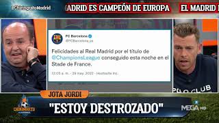 😭JOTA JORDI, DESTROZADO tras la CHAMPIONS del REAL MADRID