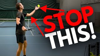 Why your serve toss SUCKS (fix it today)