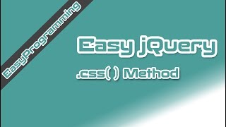 Easy jQuery - .css() method and random color generator (9)