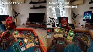 [4K] Demeo Mixed Reality PCVR vs Quest 3 (Optimized)