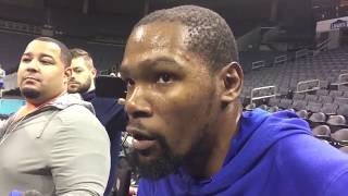 Kevin Durant on playing his role without Curry