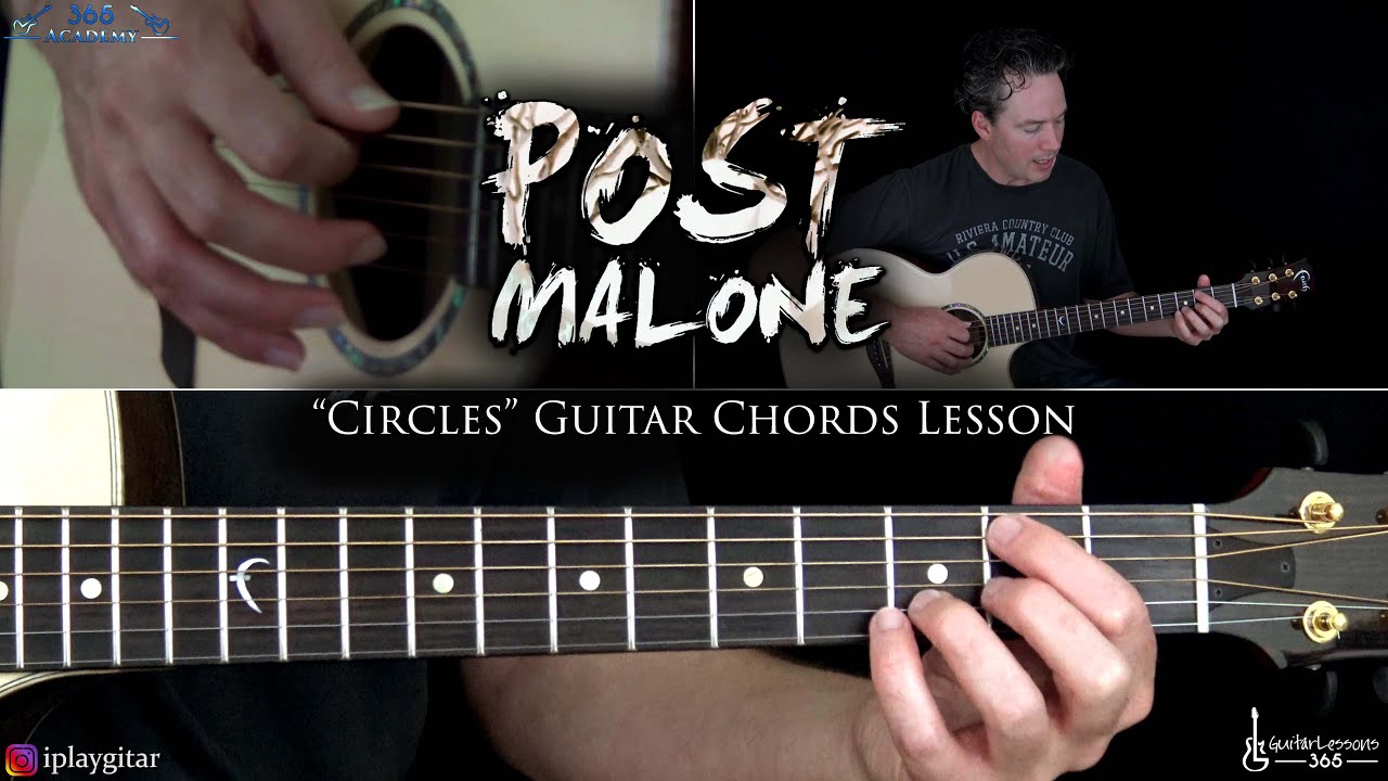 Post Malone Circles Guitar Chords Lesson Guitar Techniques And Effects