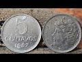 MOEDA VALIOSA 5 CENTAVOS ANO 1967 VOCÊ TEM ALGUMA? VALE UM BOM DINHEIRO $ 6 A 10 REAIS 👀