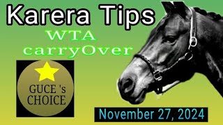 KARERA TIPS \u0026 ANALYSIS by @guceschoice  NOVEMBER  27, 2024 , Live Racing at MMTCI starts 5 PM