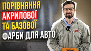 Порівняння Акрилової та Базової фарби для авто. Плюси та мінуси. На Капоті.