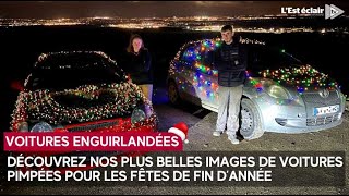 En images : découvrez notre sélection de voitures auboises « enguirlandées » pour Noël