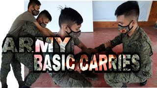 ARMY BASIC CARRIES FOR INJURED VICTIM