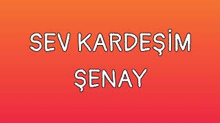 Sev Kardeşim Sözleri Yazılı (Lyrics) Şenay