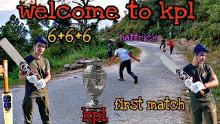 KPl league ka pahala match || first day pahadi cricket match || what a match 😱