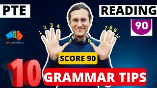 PTE READING BLANKS - 10 GRAMMAR TIPS TO GET 90