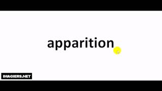 How to pronounce in French # apparition