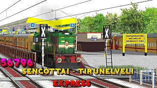 56796 Sengottai - Tirunelveli Express | செங்கோட்டை- திருநெல்வேலி | MSTS | Open Rails | NTG Gaming