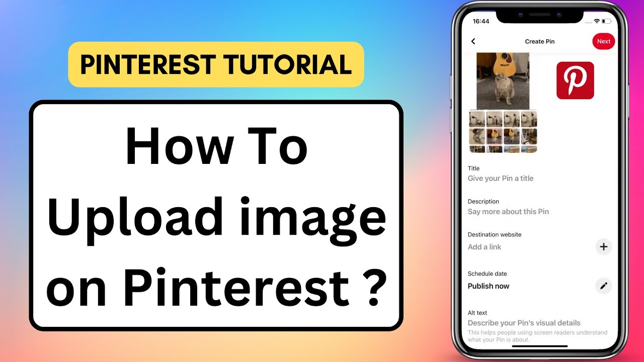 How To Upload Image On Pinterest | Post On Pinterest - YouTube