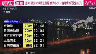 【速報】南海トラフ臨時情報「調査終了」　気象庁(2025年1月13日)