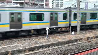 鶴見線E131系　試運転　通過