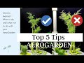 AeroGarden Top 5 Tips/ Do's and Don'ts