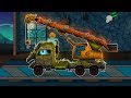 Scary Crane Car Garage Formation Video for Kids And Babies