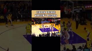 Lebron James BREAKS Kareem All-Time SCORING Record #shorts #lakers #okc