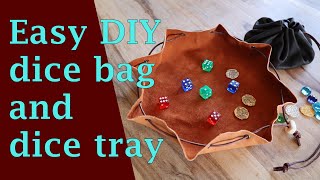 DIY Leather Dice Bag & Tray – Easy Step-by-Step Tutorial for Gamers & Crafters!