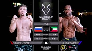 Timur Gilimzianov vs Saeed Al Dousri | Muay Thai FULL FIGHT | FERA Championship