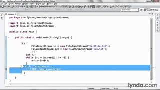 java tutorial Reading and Writing Byte Streams
