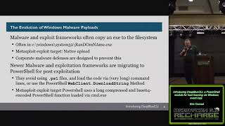 211 Introducing DeepBlueCLI a PowerShell module for hunt teaming via Windows event logs Eric Conrad
