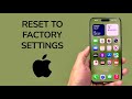 How To Reset Your iPhone To Factory Settings