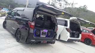 Toyota Vellfire \u0026 Alphard with subwoofer