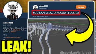 Roblox Jailbreak New Dinosaur Museum Robbery Confirmed Jailbreak New Mini Update - jailbreak leaks new roblox