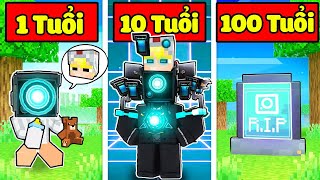 NẾU TÔ GÀ EM BÉ CAMERA MAN CÓ CUỘC SỐNG TRONG MINECRAFT TỪ 1 TUỔI ĐẾN 100 TUỔI*CAMERA TỪ KHI SINH RA