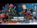 100 Hari Villager VS Pillager