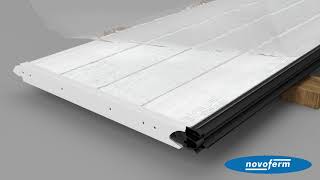 New NovoPort Sectional Garage Door System iso 45 with vertical tension spring from Novoferm english