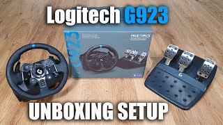 Logitech G923 steering wheel for a PS4/PS5/PC Unboxing and Setup
