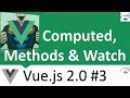Vuejs 2.0 Beginner Series | Computed & Watched Properties and Methods  #3