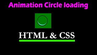 Loading spinner css animation