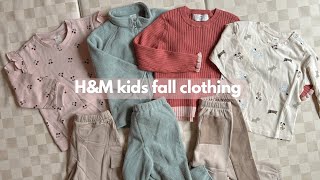 h\u0026m kids fall clothing haul 2024