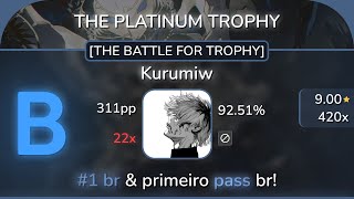 [9.00⭐] Kurumiw | THE PLATINUM TROPHY [THE BATTLE FOR TROPHY]  92.51% 22❌ | 309pp