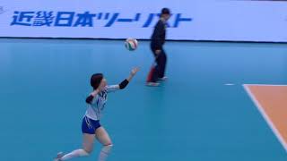 150110春高バレー準決 大阪国際滝井vs柏井 1st volleyball Japan วอลเลย์บอล 배구