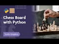 How to draw a Chess Board with Python |  Turtle Graphics | Crazy Coders