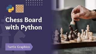 How to draw a Chess Board with Python | Turtle Graphics | Crazy Coders