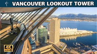 🇨🇦 Vancouver Lookout Tower. 360° View. Amazing Tour with Fantastic Views of  Vancouver!  March 2023.