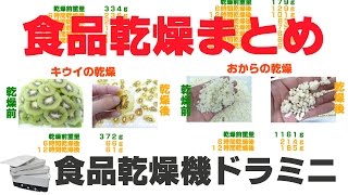 [食品乾燥まとめ]フードドライヤードラミニを使った乾燥ダイジェスト